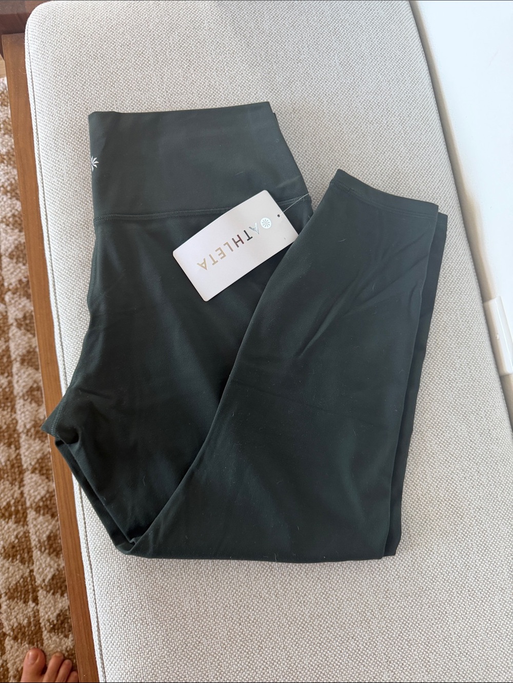 Athleta High-Waist Leggings in Dark Green